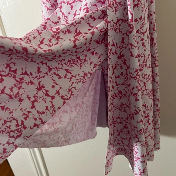 NWT Bloomchic Pink and White Floral Halter Swim Dress - Picture 3 of 4